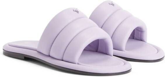 Giuseppe Zanotti Harmande quilted flat sandals Purple