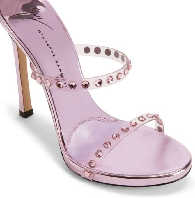 Giuseppe Zanotti Harmony 120mm crystal-embellished sandals Pink