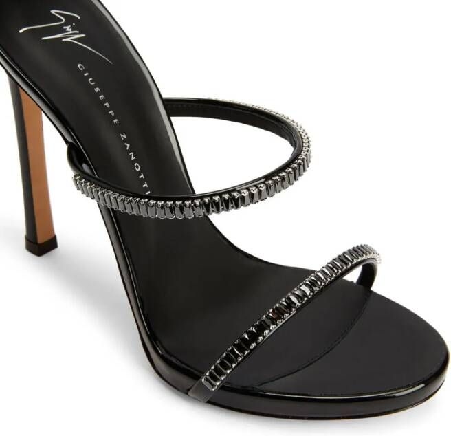 Giuseppe Zanotti Harmony 120mm leather sandals Black