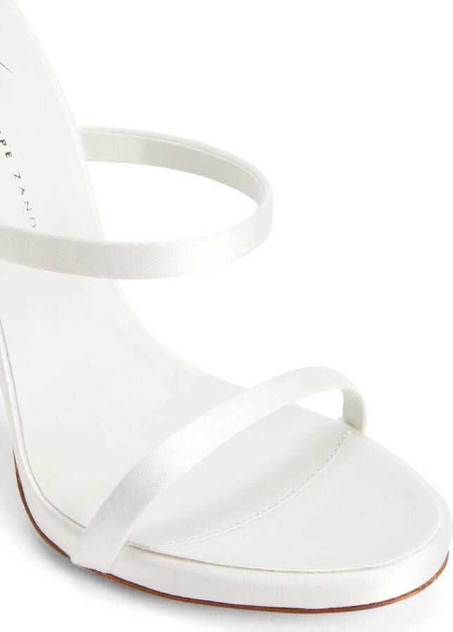 Giuseppe Zanotti Harmony 120mm leather sandals White