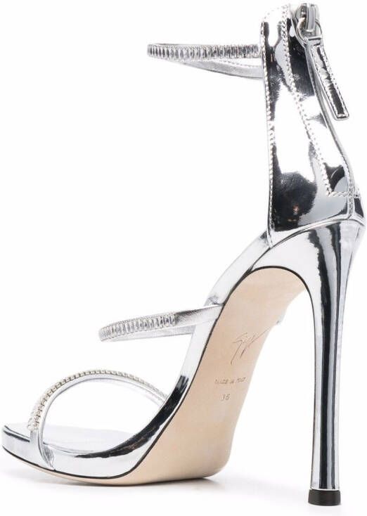 Giuseppe Zanotti Harmony jewelled sandals Silver