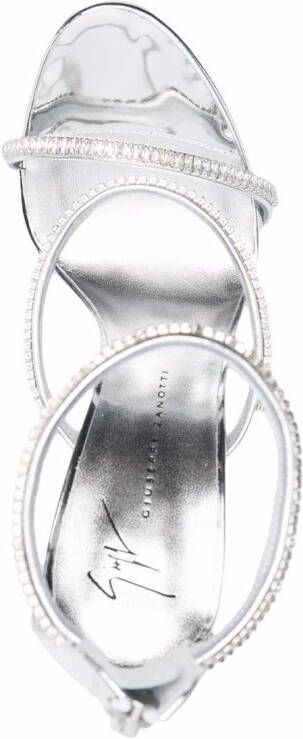 Giuseppe Zanotti Harmony jewelled sandals Silver