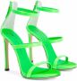 Giuseppe Zanotti Harmony patent leather sandals Green - Thumbnail 2
