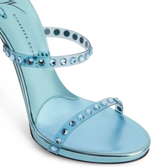 Giuseppe Zanotti Harmony Shine 120mm sandals Blue