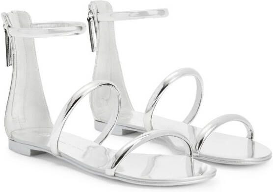 Giuseppe Zanotti Harmony strap-detail sandals Silver