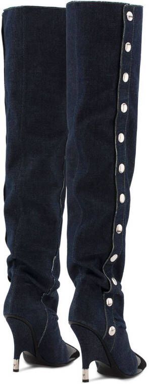 Giuseppe Zanotti Harper denim knee-length boots Black