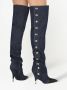 Giuseppe Zanotti Harper denim knee-length boots Black - Thumbnail 4