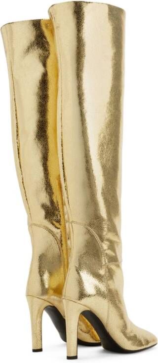 Giuseppe Zanotti Hattie 105mm metallic boots Gold