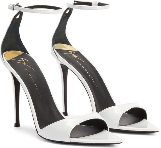 Giuseppe Zanotti heeled leather sandals White