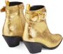 Giuseppe Zanotti Helena Buckle 55mm leather boots Gold - Thumbnail 3