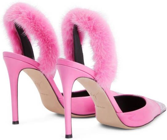 Giuseppe Zanotti Henriette Strass embellished pumps Pink
