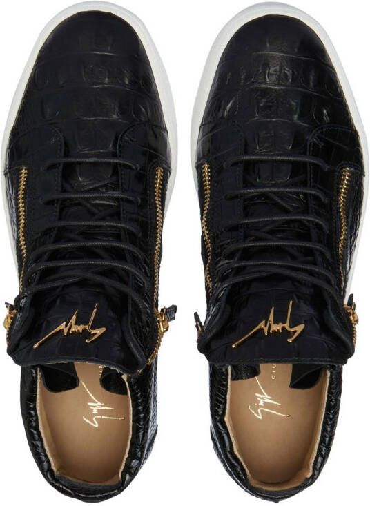Giuseppe Zanotti high-top leather sneakers Black