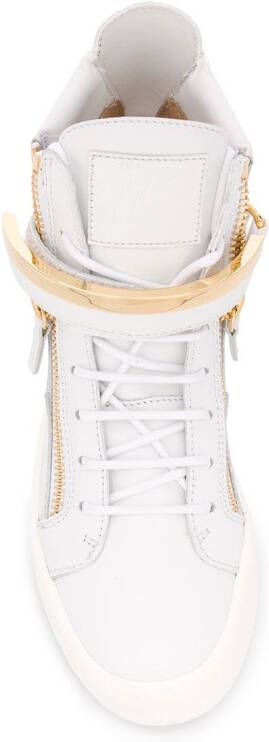 Giuseppe Zanotti high-top zipped sneakers White