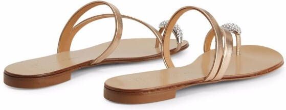 Giuseppe Zanotti Hillary crystal-ring sandals Pink
