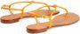 Giuseppe Zanotti Hollie Crystal leather flip flops Orange - Thumbnail 3