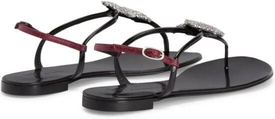 Giuseppe Zanotti Hollie Star crystal-embellished sandals Black