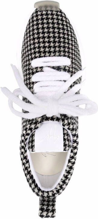 Giuseppe Zanotti houndstooth low-top sneakers Black