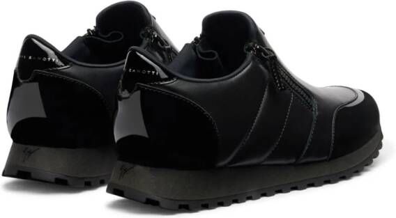 Giuseppe Zanotti Idle Run quilted leather zip-up loafers Black