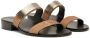 Giuseppe Zanotti Ignazio double-strap slide sandals Brown - Thumbnail 2