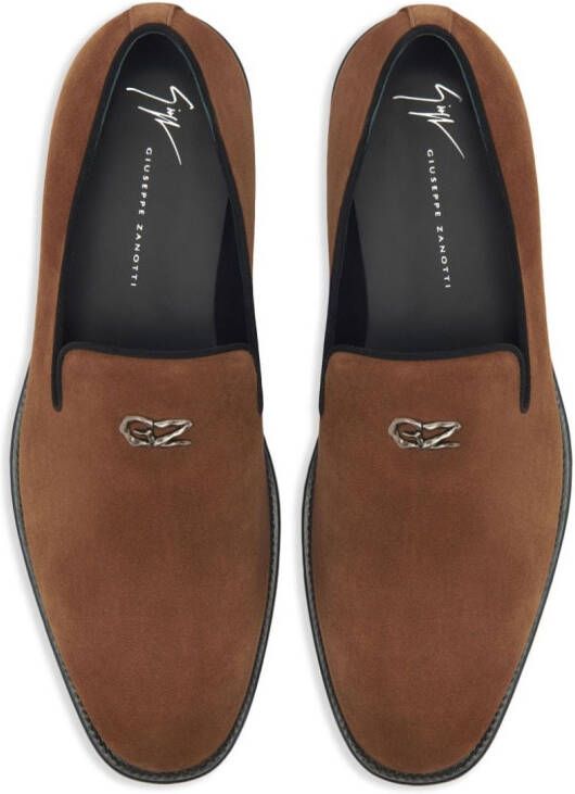 Giuseppe Zanotti Imrham leather loafers Brown