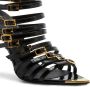 Giuseppe Zanotti Inntriigo Punk 105mm leather sandals Black - Thumbnail 4