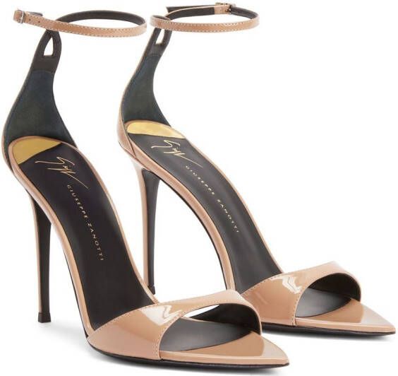 Giuseppe Zanotti Intrigo 105mm high-heeled sandals Neutrals