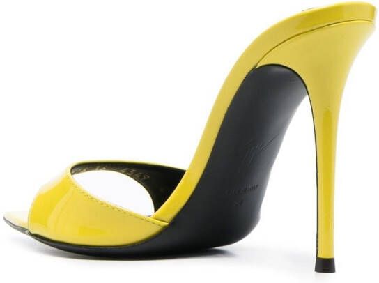 Giuseppe Zanotti Intriigo 110mm leather sandals Yellow