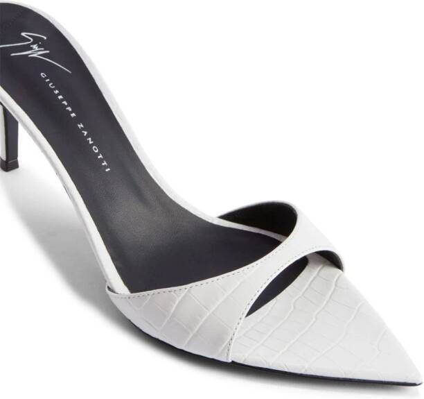Giuseppe Zanotti Intriigo 70mm leather sandals White