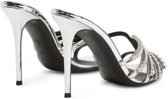 Giuseppe Zanotti Intriigo 90mm sandals Silver