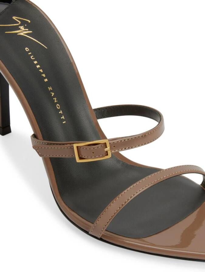Giuseppe Zanotti Intriigo Abely 105mm leather sandals Brown