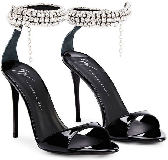 Giuseppe Zanotti Intriigo Bijoux 90mm sandals Black