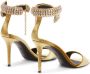 Giuseppe Zanotti Intriigo Bijoux 90mm velvet sandals Gold - Thumbnail 3