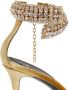 Giuseppe Zanotti Intriigo Bijoux 90mm velvet sandals Gold - Thumbnail 4