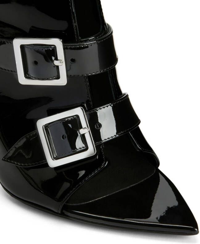 Giuseppe Zanotti Intriigo Buckle 105mm boots Black
