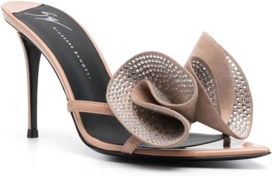 Giuseppe Zanotti Intriigo Charmante 100mm mules Neutrals