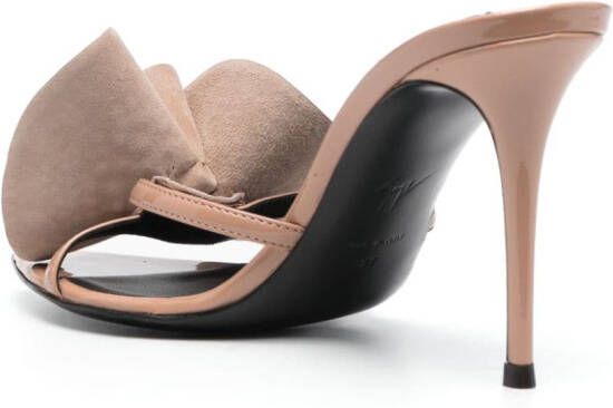 Giuseppe Zanotti Intriigo Charmante 100mm mules Neutrals