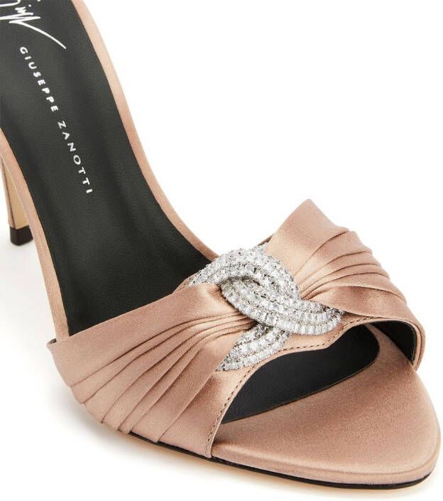 Giuseppe Zanotti Intriigo embellished-knot sandals Neutrals