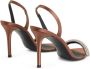Giuseppe Zanotti Intriigo Galassia 90mm rhinestone-embellished satin sandals Brown - Thumbnail 3