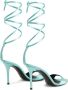 Giuseppe Zanotti Intriigo Laces 90mm satin sandals Blue - Thumbnail 3