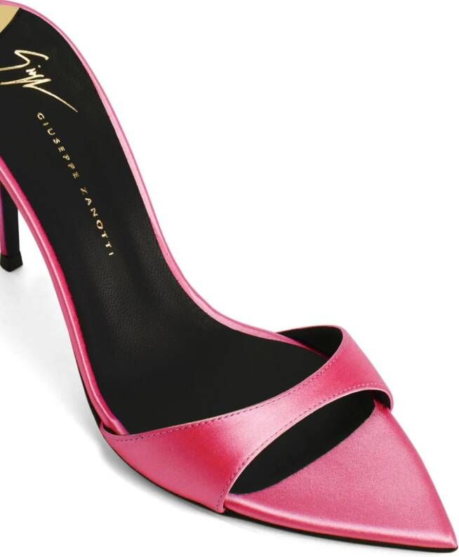 Giuseppe Zanotti Intriigo Laces 90mm satin sandals Pink
