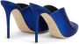 Giuseppe Zanotti Intriigo Muse 105mm metallic-effect mules Blue - Thumbnail 3