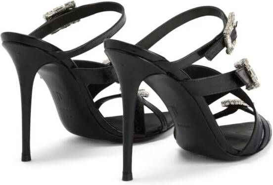Giuseppe Zanotti Intriigo Orely 105mm leather sandals Black