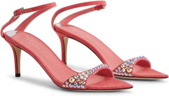 Giuseppe Zanotti Intriigo Queen rhinestone-embellished sandals Pink