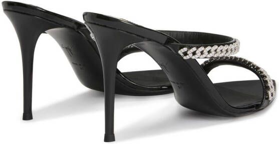 Giuseppe Zanotti Intriigo String 90mm sandals Black
