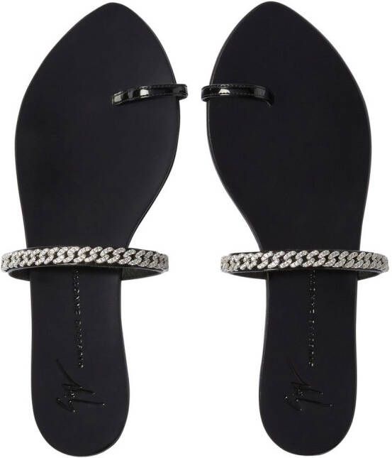 Giuseppe Zanotti Intriigo String sandals Black