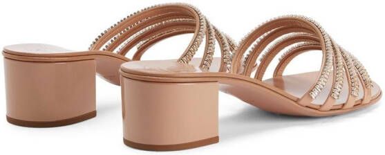 Giuseppe Zanotti Iride 40mm crystal-strap sandals Pink
