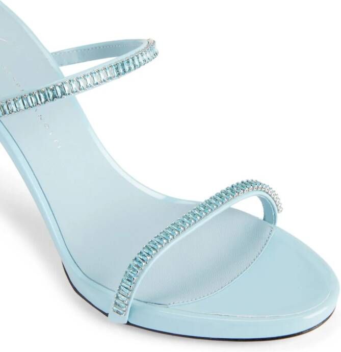 Giuseppe Zanotti Iride Crystal 90mm sandals Blue