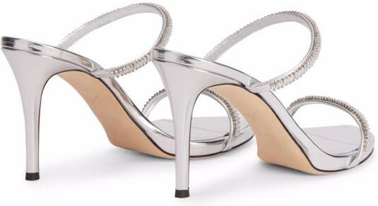 Giuseppe Zanotti Iride crystal-embellished sandals Silver