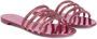 Giuseppe Zanotti Iride Crystal leather slides Pink - Thumbnail 2