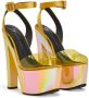 Giuseppe Zanotti iridescent platform sandals Yellow - Thumbnail 2